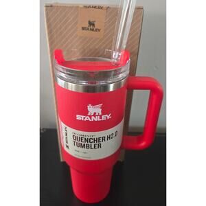 Stanley Quencher H2.0 Flowstate Tumbler 40oz Red Stainless Steel with Straw